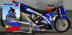 bussid motor drag satria  2024 Screenshot 3