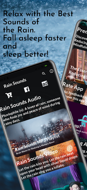 Rain Sounds : Relaxing Sleep Screenshot 1