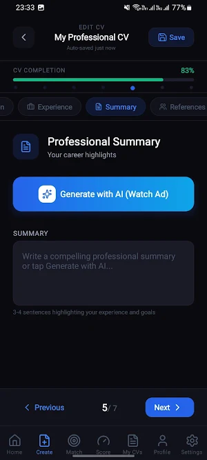 CVbuilder: CV & Resume Maker Screenshot 1