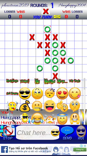 Tic Tac Toe AI - 5 in a row Screenshot 1