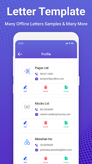 Letter Templates Offline Screenshot 1