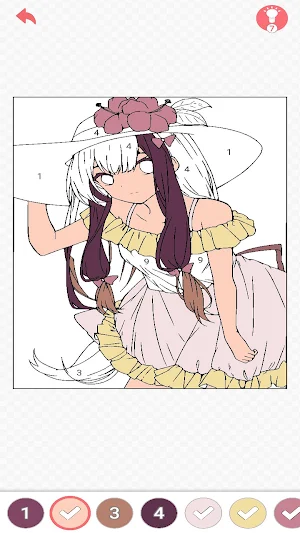 Anime Girl Color by Number Screenshot 0