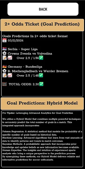 Goal Predictions - Pro Tipster Screenshot 2
