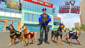 US Police Dog Shopping Mall Crime Chase Screenshot 2