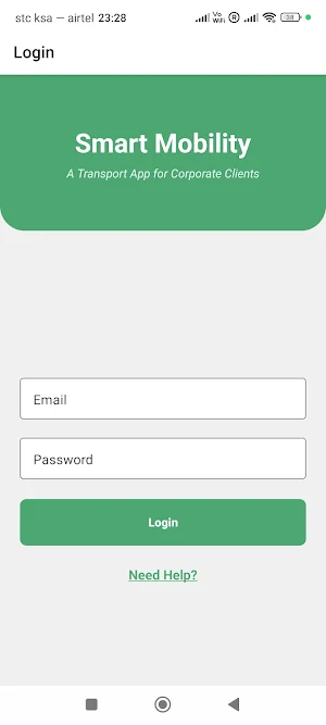 Smart Mobility Client App Screenshot 3