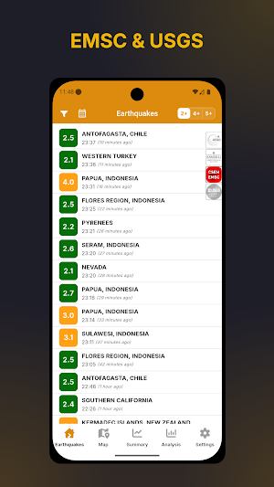 Earthquake Radar Screenshot 0