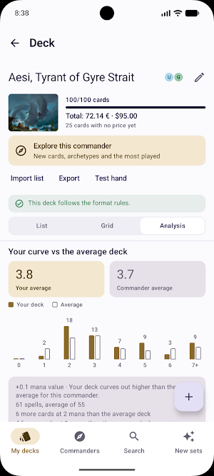 Commandeck: EDH Deck Builder Screenshot 2