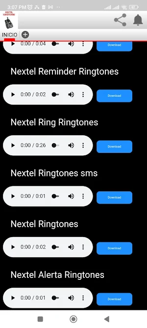 Tonos nextel para celular Screenshot 2