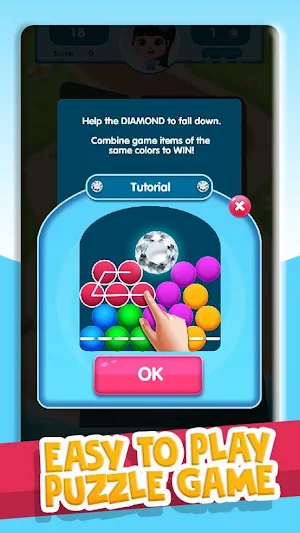 Diamond Match 3 - Jewel Match Puzzle Games Offline Screenshot 1