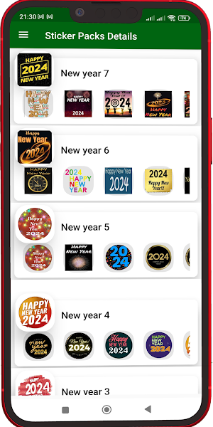 Happy New Year Stickers 2024 Screenshot 0