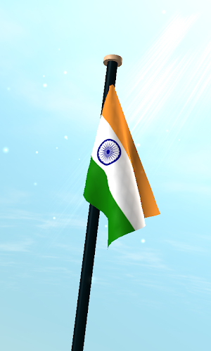 India Flag 3D Free Wallpaper Screenshot 2