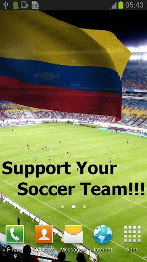 Colombia Flag Live Wallpaper Screenshot 0