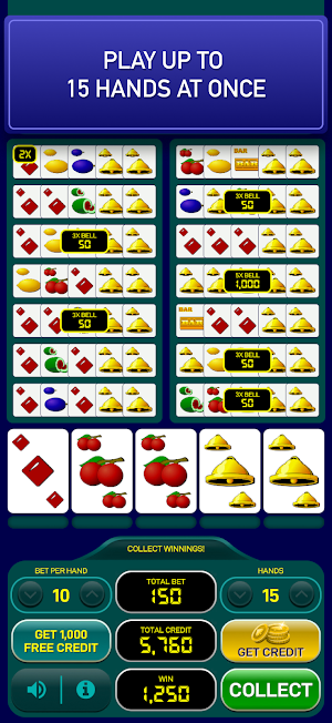 Ultimate Fruit Video Poker Screenshot 1