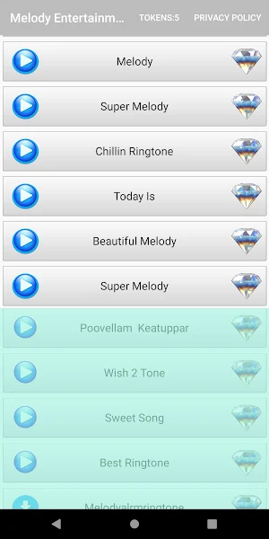 Melody Entertainment Ringtone Screenshot 2