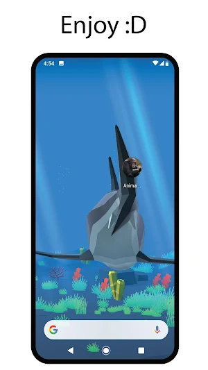 Sharky - Live Wallpaper Shark Screenshot 3