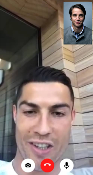 C. Ronaldo Fake Chat & Video Call Screenshot 1
