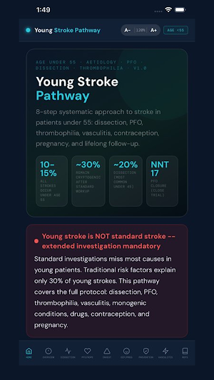 Young Stroke Pathway Screenshot 0
