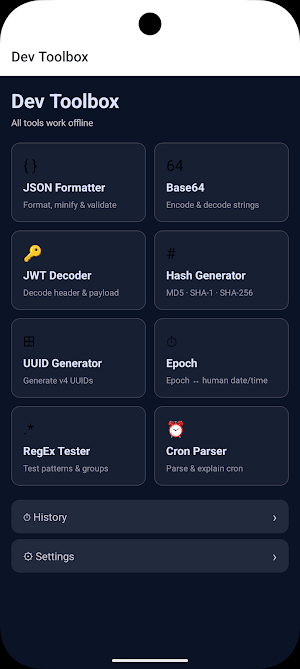 Dev Toolbox Screenshot 0