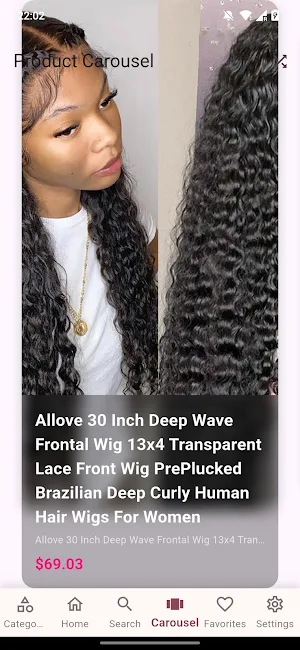 Human Hair Wigs Wholesale Shop Screenshot 2