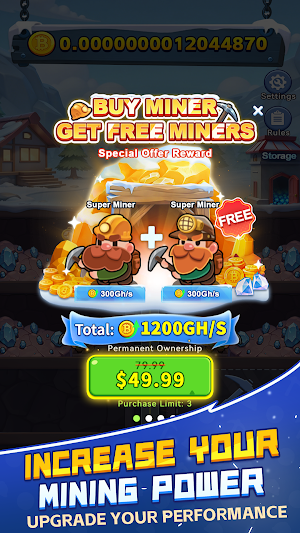 Bitcoin Miner -Frozen Treasure Screenshot 2