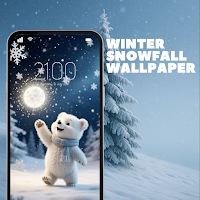 Winter Snowfall Wallpaper 4K