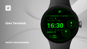 Unix Terminal - watch face Screenshot 0