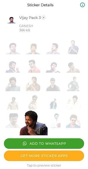 Vijay Stickers for WA Screenshot 2