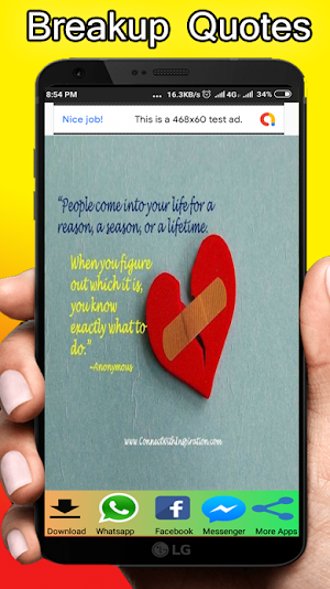 Breakup Quotes 2020: Emotional status Screenshot 1