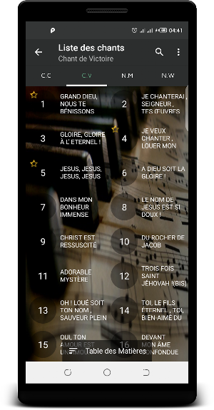 Recueil des Cantiques Screenshot 3