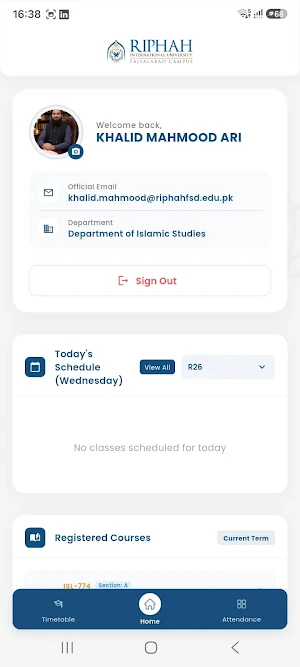 Riphah Faisalabad Screenshot 2