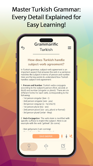 Grammarific: Turkish Grammar Screenshot 2