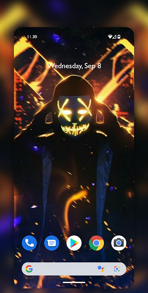 Neon Mask Wallpaper Led Purge Screenshot 3