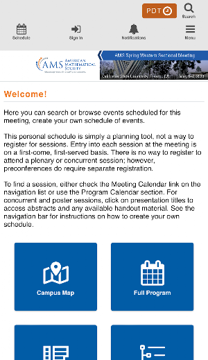 AMS Spring Western 2023 Screenshot 1