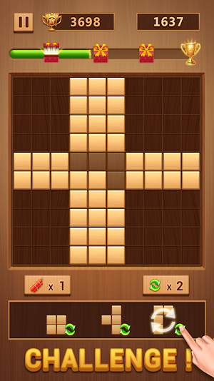 Wood Block - Classic Block Puzzle Game Screenshot 2