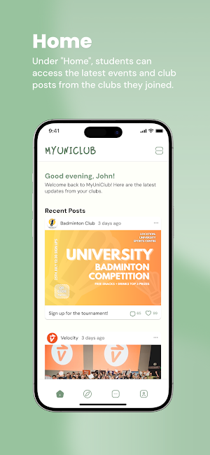 MyUniClub Screenshot 1