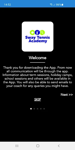 Sway Tennis Academy Screenshot 0