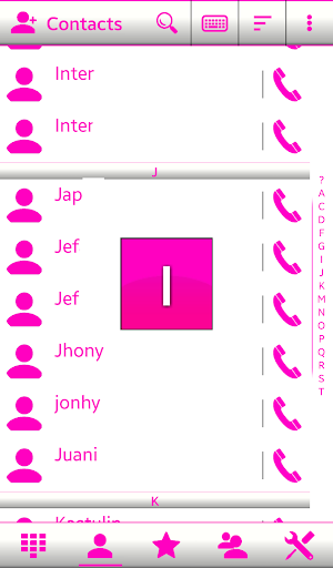 Theme Big Pink Whit Rocketdial Screenshot 2