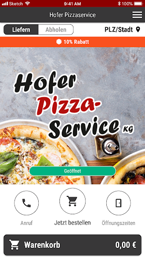 Hofer Pizzaservice Screenshot 0