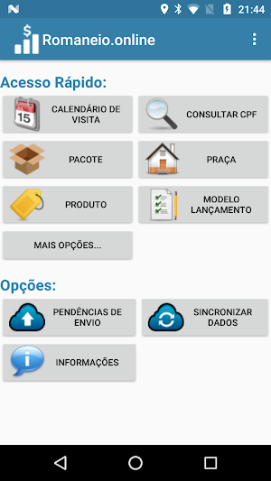 Romaneio On-line Screenshot 0