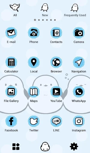 Birds Wallpaper Silver-throated Dasher Theme Screenshot 2