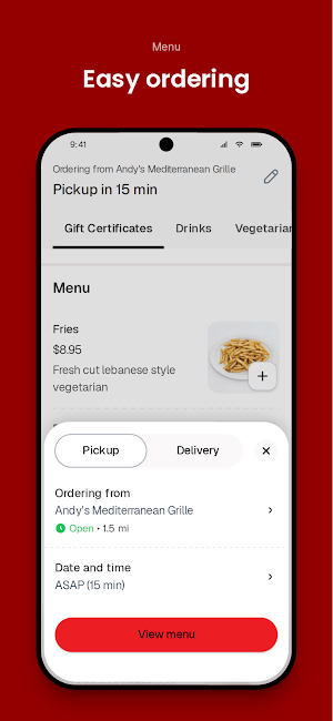 Andy's Mediterranean Grille Screenshot 2
