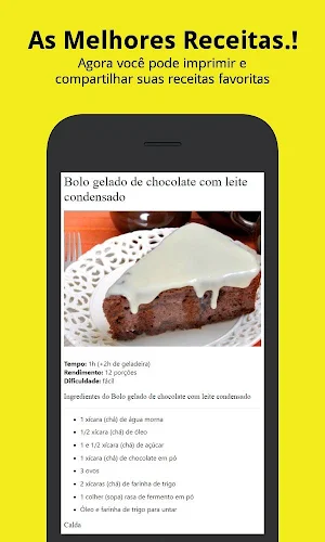 Receita de bolo gelado fácil Screenshot 3