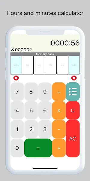 Hours and Minutes Calculator - CalcTime Free! Screenshot 0
