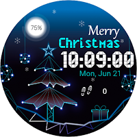Neon Christmas Watch Face