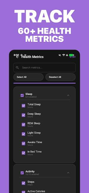 Health.md – Health Data Export Screenshot 1