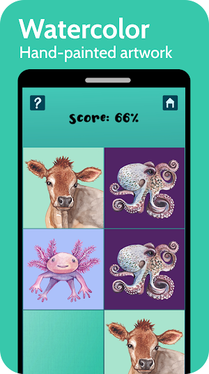 Animal Memory Match - Brain Ga Screenshot 2