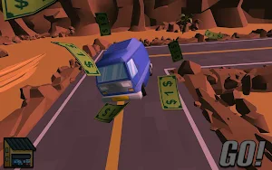 Car Racer ZigZag Infinite Game Screenshot 1