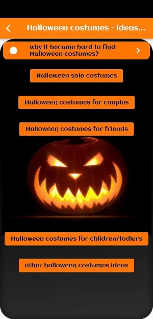 Halloween costumes - ideas Screenshot 0