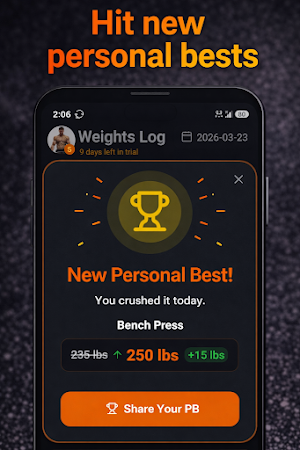 Weights Log - Gym Tracker Screenshot 1