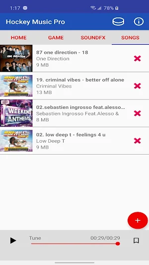 Hockey Music Pro Screenshot 2